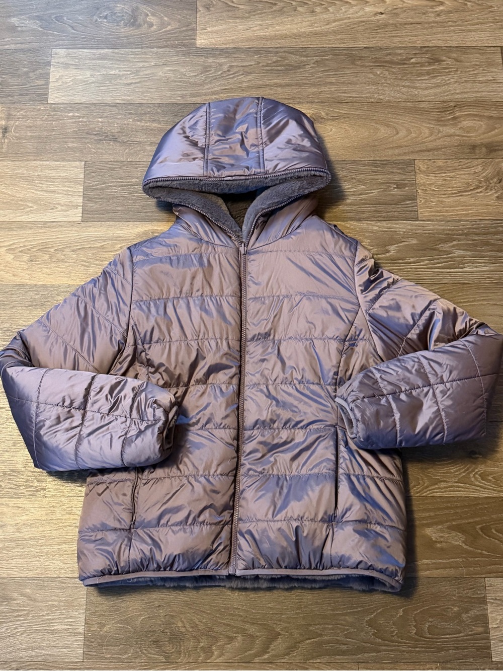 Save The Duck Reversible Hooded Puffer Jacket Large